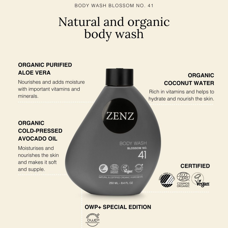 Natural and Organic body wash with floral scent. | ZENZ Organic