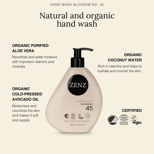 Natural and Organic hand wash with a floral scent. | ZENZ Organic