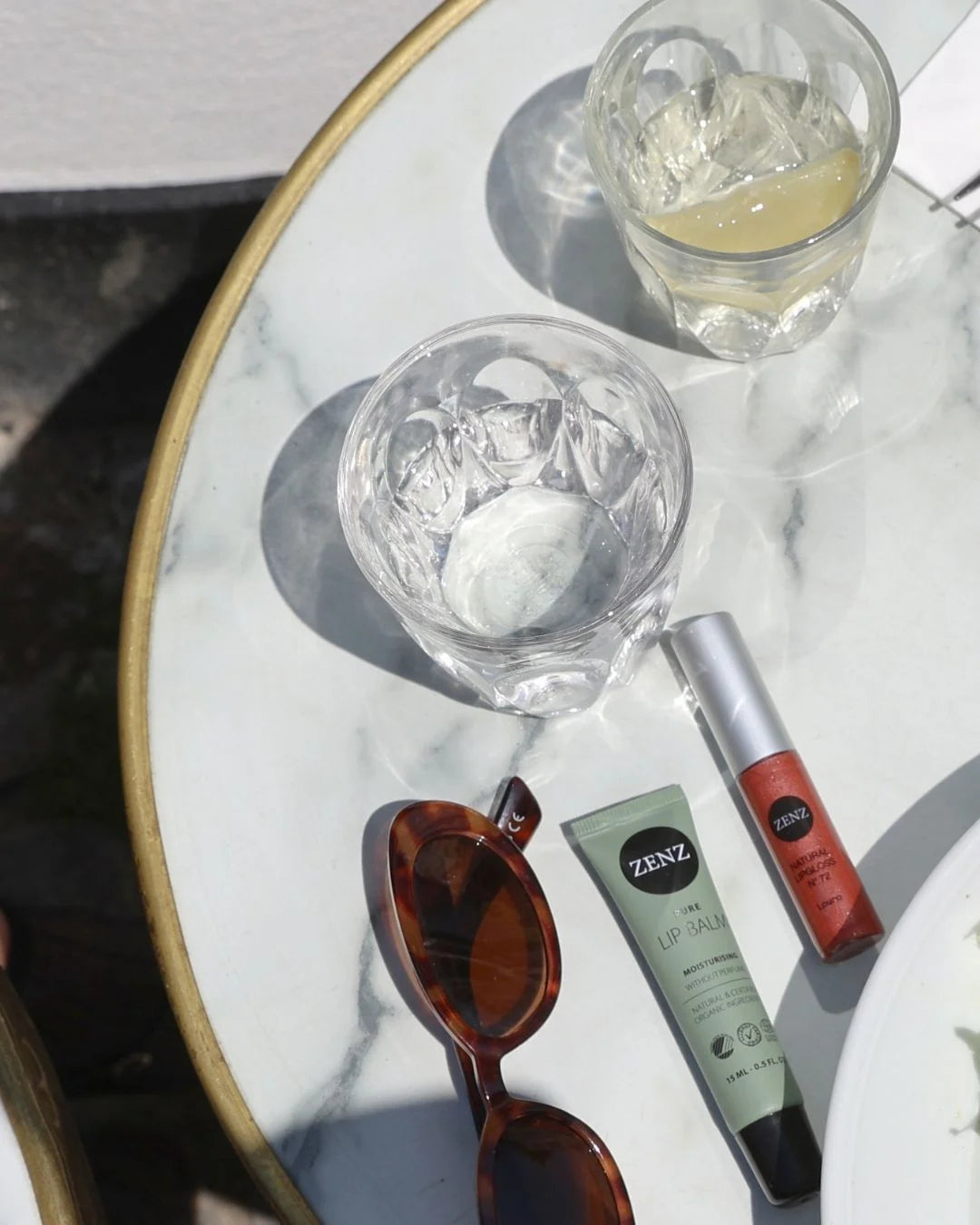 Natural Lipgloss Laura no. 72, nougat bruin